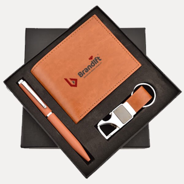 The Ultimate Corporate Gift: Pen, Wallet & Keychain Set 3 in 1